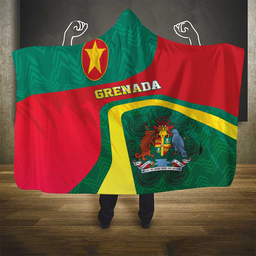 Grenada Hooded Blanket Coat Of Arms Unique Style
