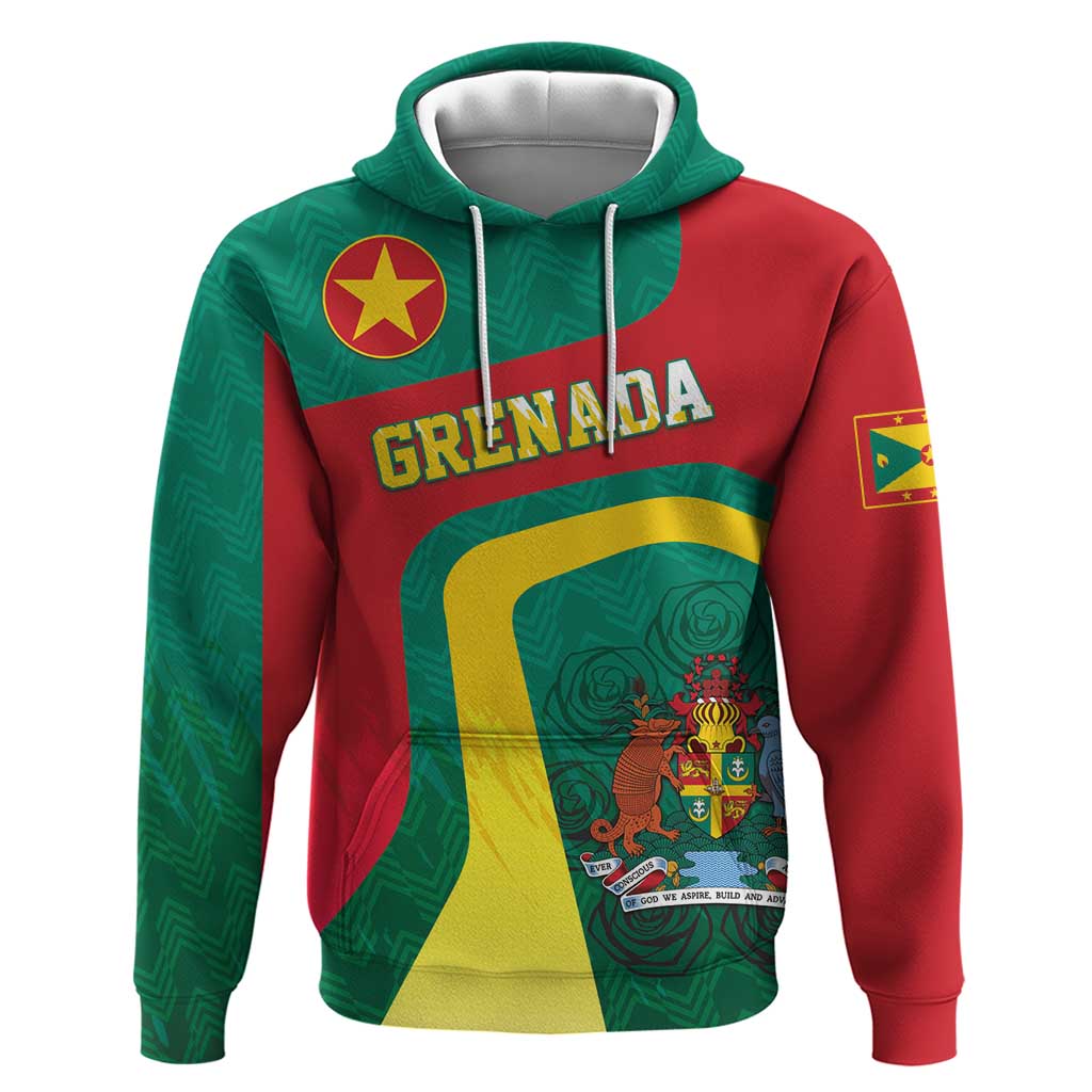 Personalised Grenada Hoodie Coat Of Arms Unique Style