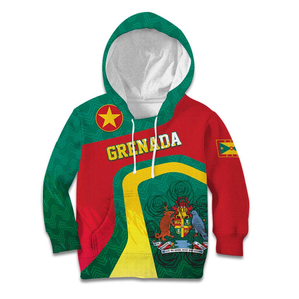 Personalised Grenada Kid Hoodie Coat Of Arms Unique Style