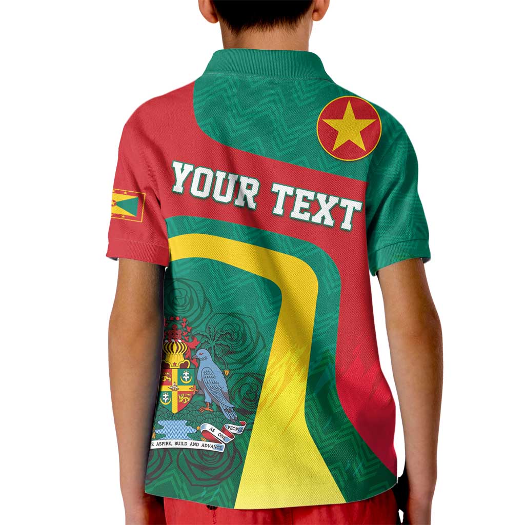 Personalised Grenada Kid Polo Shirt Coat Of Arms Unique Style