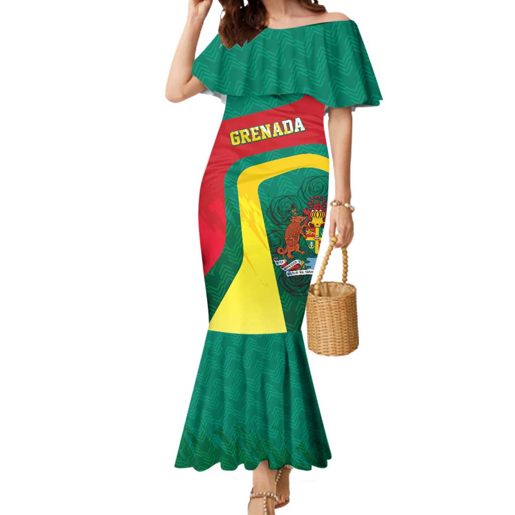 Personalised Grenada Mermaid Dress Coat Of Arms Unique Style