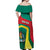 Personalised Grenada Off Shoulder Maxi Dress Coat Of Arms Unique Style