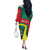 Personalised Grenada Off The Shoulder Long Sleeve Dress Coat Of Arms Unique Style