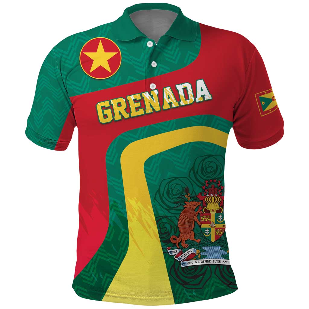 Personalised Grenada Polo Shirt Coat Of Arms Unique Style