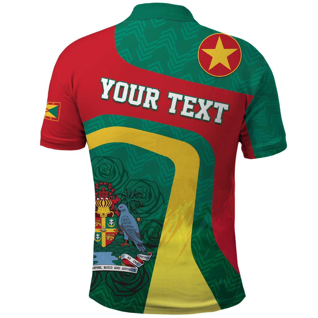 Personalised Grenada Polo Shirt Coat Of Arms Unique Style