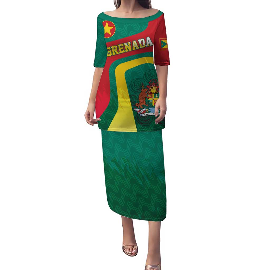 Personalised Grenada Puletasi Coat Of Arms Unique Style