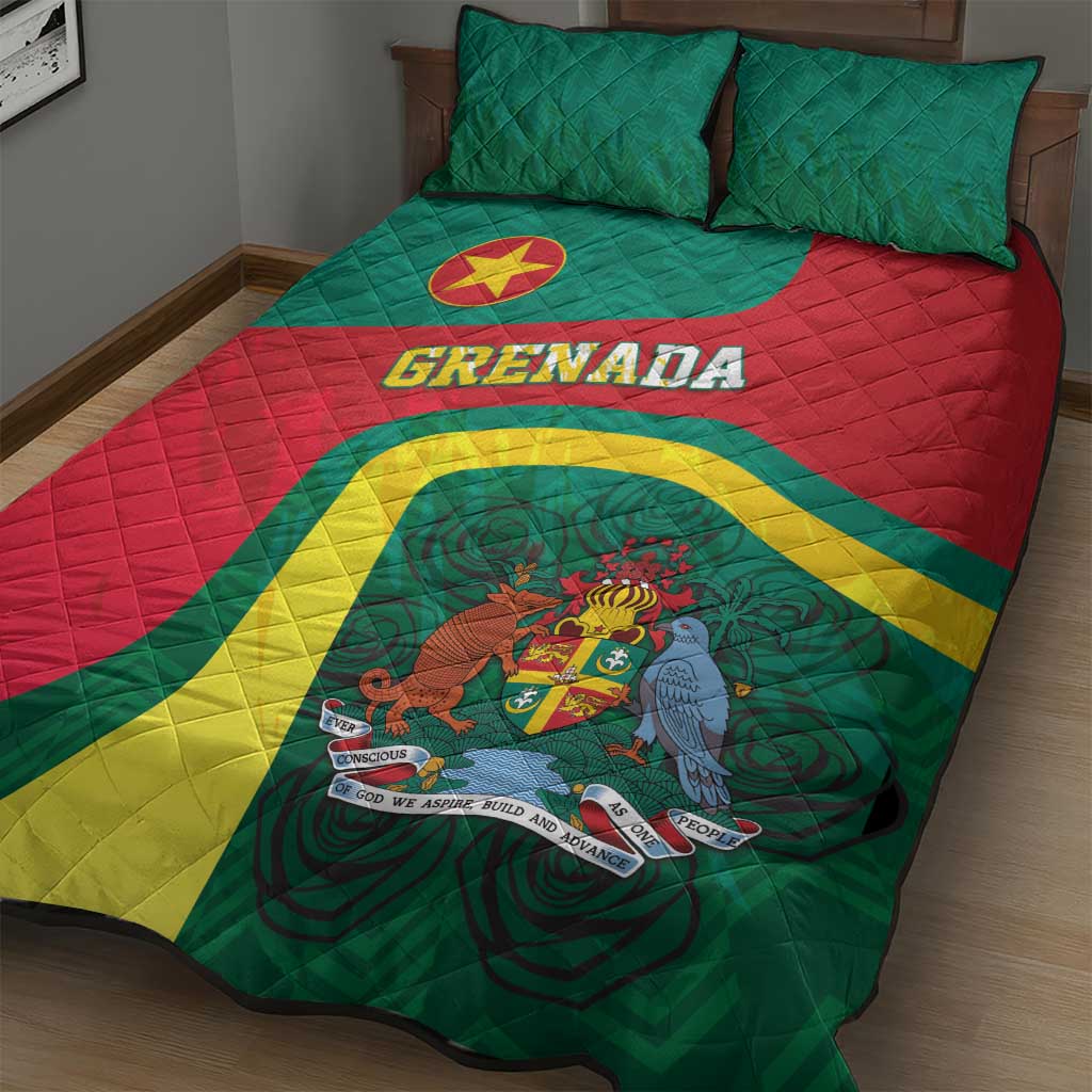 Grenada Quilt Bed Set Coat Of Arms Unique Style