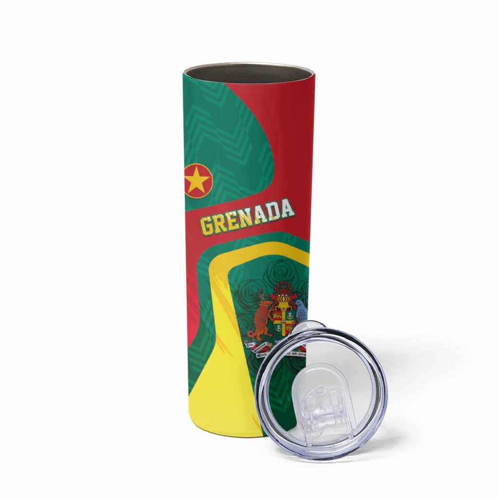 Personalised Grenada Skinny Tumbler Coat Of Arms Unique Style
