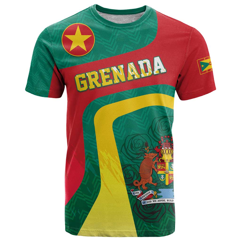 Personalised Grenada T Shirt Coat Of Arms Unique Style