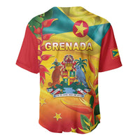 Grenada Baseball Jersey Gwenad Flag With Heliconia Lobster Claws