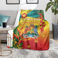 Grenada Blanket Gwenad Flag With Heliconia Lobster Claws
