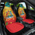 Grenada Car Seat Cover Gwenad Flag With Heliconia Lobster Claws