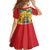 Grenada Kid Short Sleeve Dress Gwenad Flag With Heliconia Lobster Claws