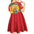Grenada Kid Short Sleeve Dress Gwenad Flag With Heliconia Lobster Claws