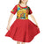 Grenada Kid Short Sleeve Dress Gwenad Flag With Heliconia Lobster Claws