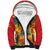 Grenada Sherpa Hoodie Gwenad Flag With Heliconia Lobster Claws