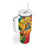 Grenada Tumbler With Handle Gwenad Flag With Heliconia Lobster Claws