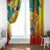 Grenada Window Curtain Gwenad Flag With Heliconia Lobster Claws