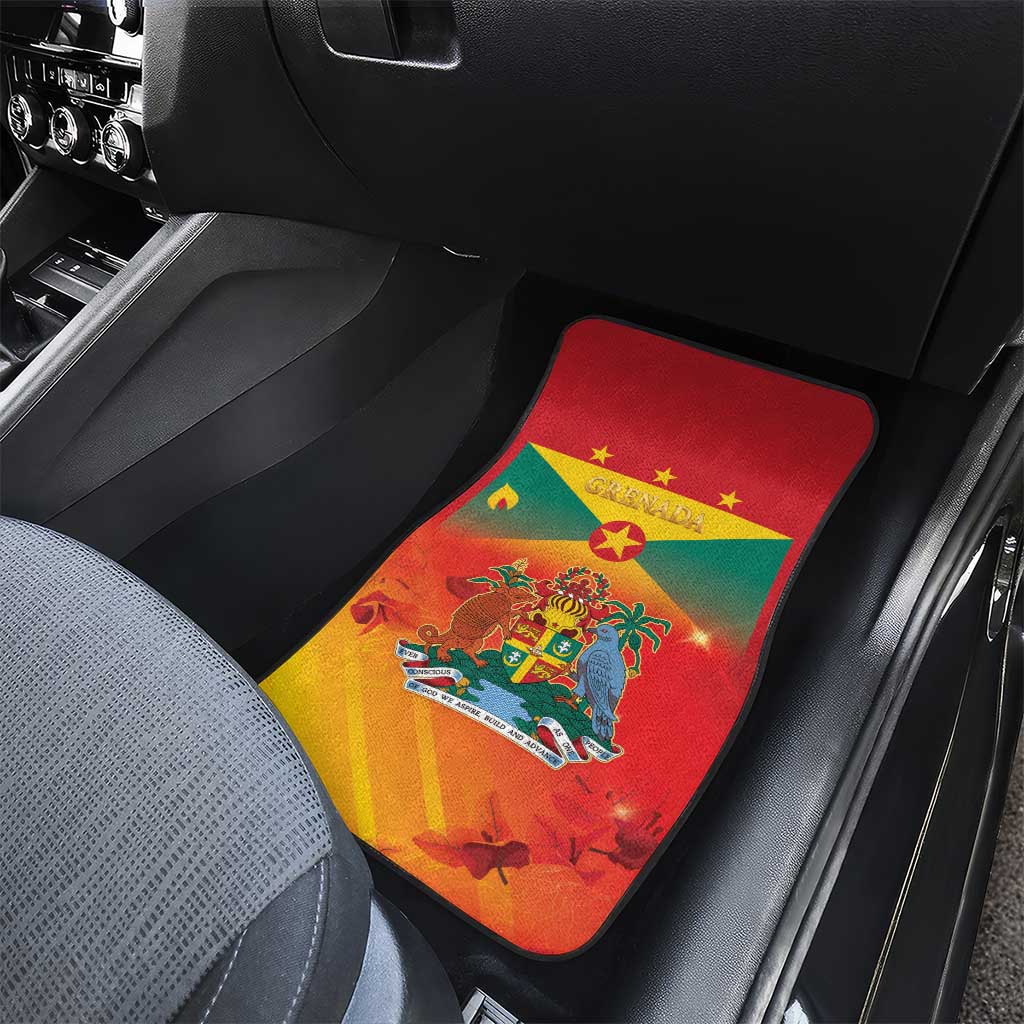 Happy 51st Independence Day Grenada Car Mats One People One Journey One Future