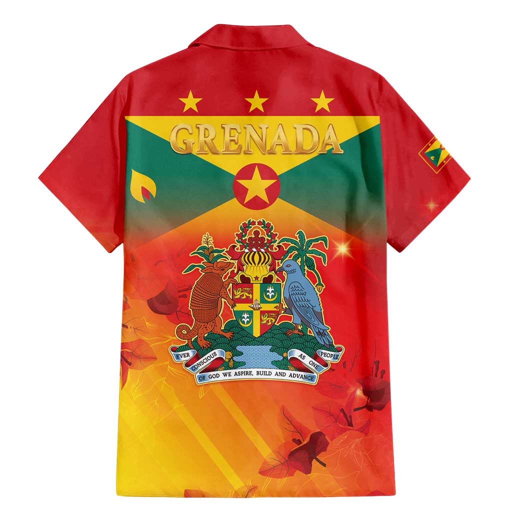 Happy 51st Independence Day Grenada Family Matching Mermaid Dress and Hawaiian Shirt One People One Journey One Future