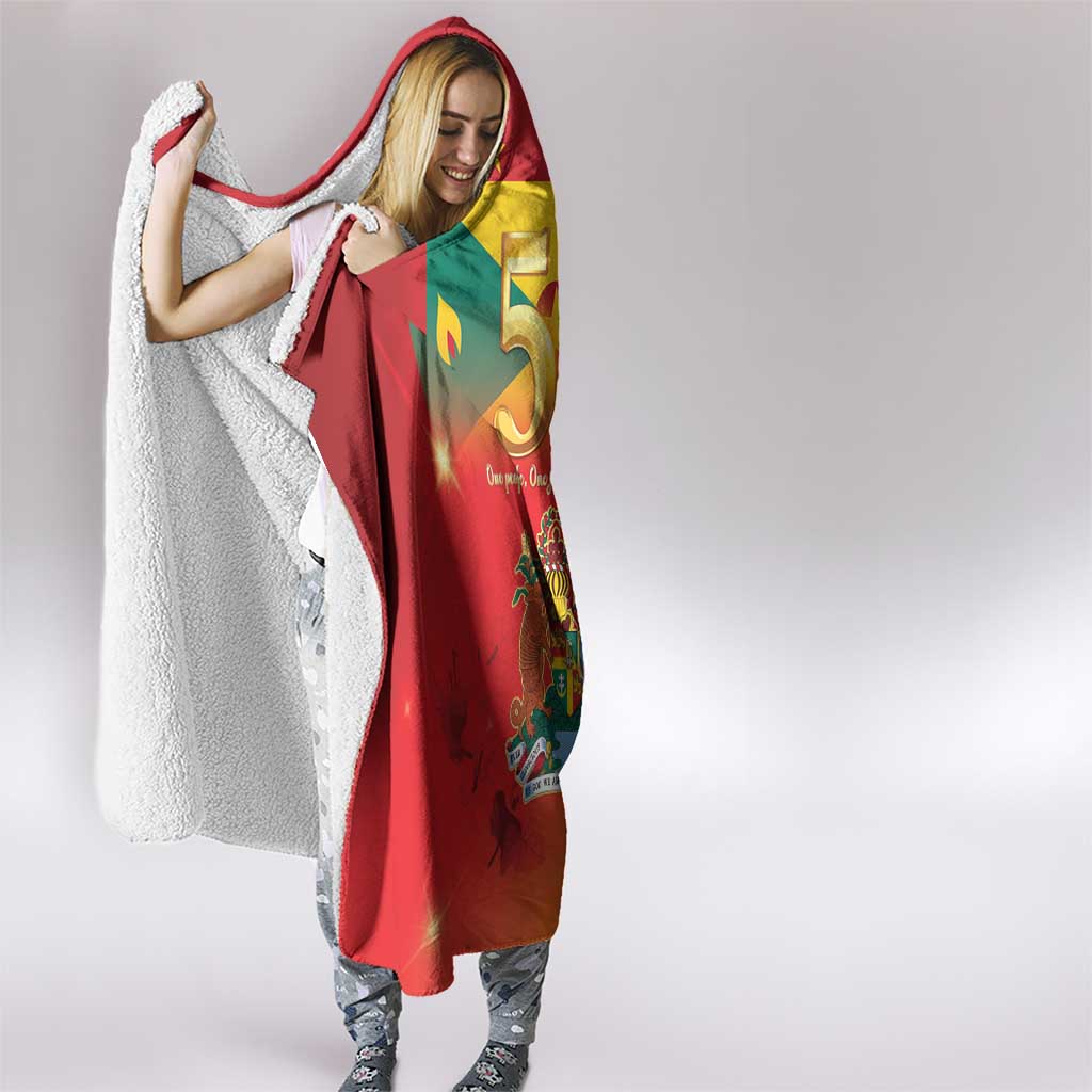 Happy 51st Independence Day Grenada Hooded Blanket One People One Journey One Future