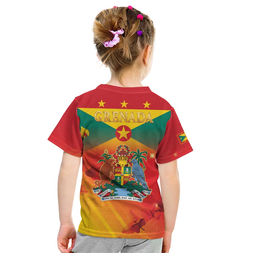 Happy 51st Independence Day Grenada Kid T Shirt One People One Journey One Future