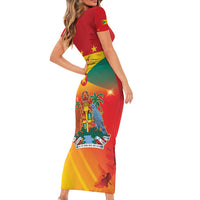 Happy 51st Independence Day Grenada Short Sleeve Bodycon Dress One People One Journey One Future