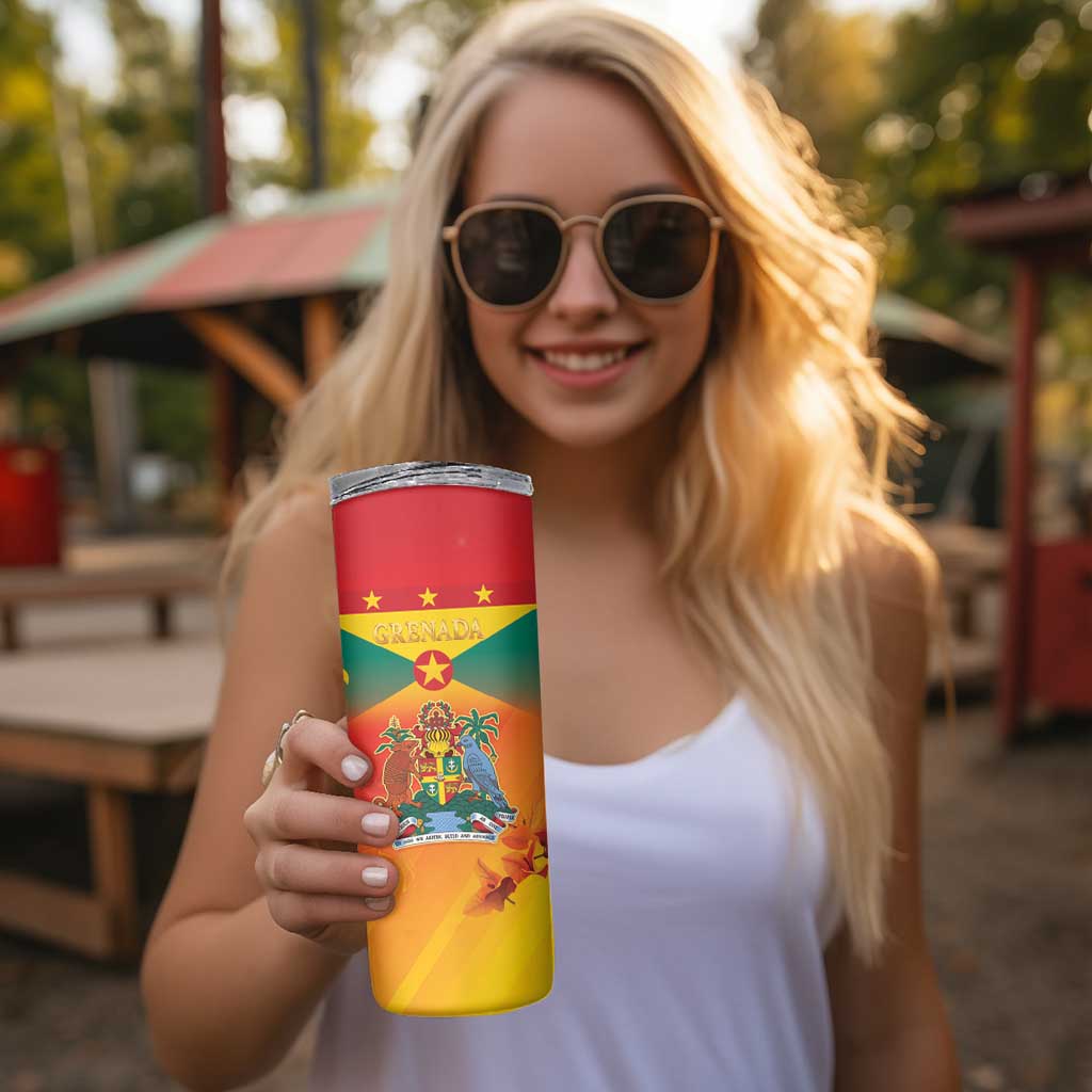 Happy 51st Independence Day Grenada Skinny Tumbler One People One Journey One Future