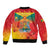 Happy 51st Independence Day Grenada Sleeve Zip Bomber Jacket One People One Journey One Future