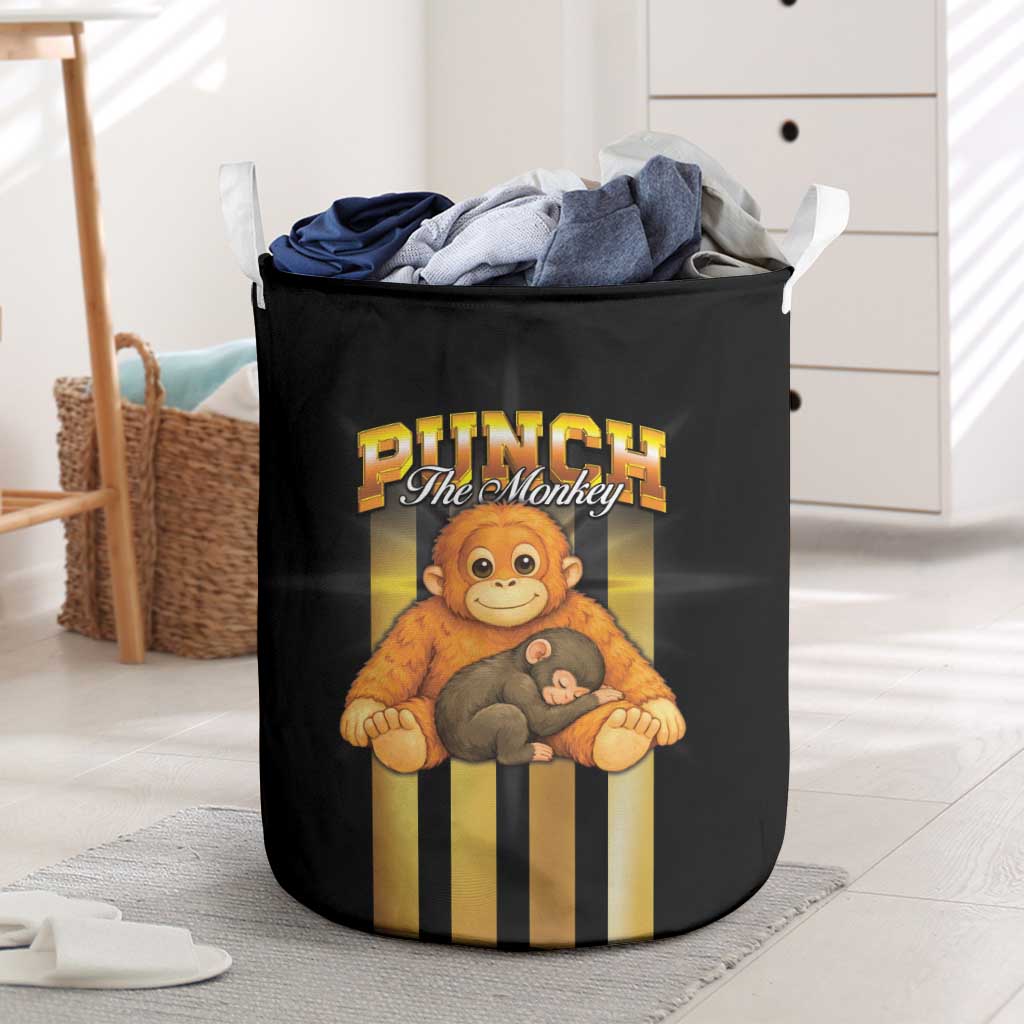 Punch The Monkey Laundry Basket Team Punch Monkey