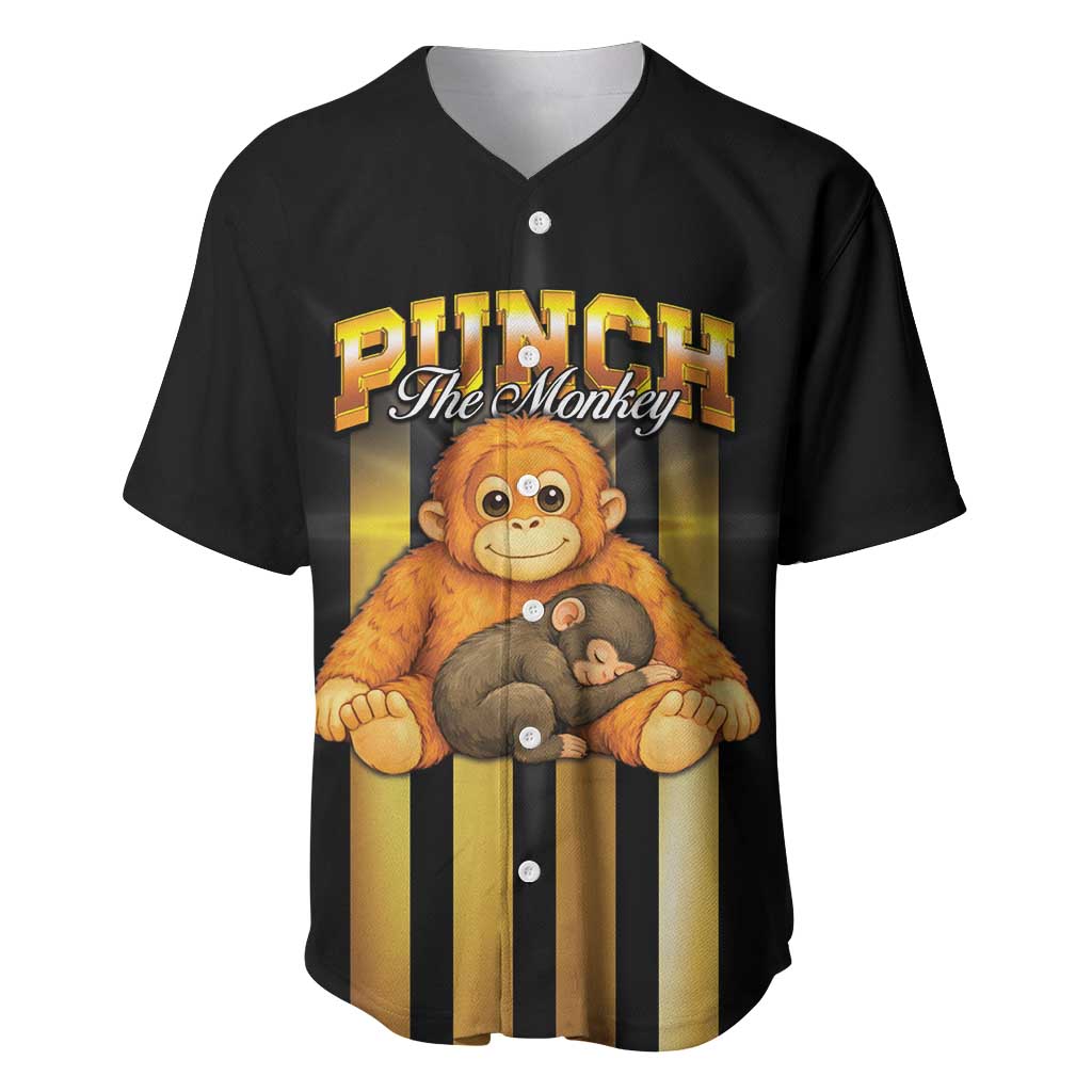 Punch The Monkey Baseball Jersey Team Punch Monkey