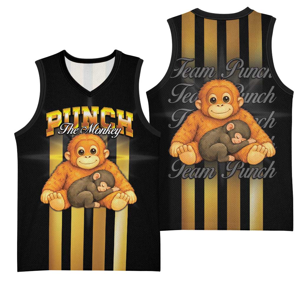 Punch The Monkey Basketball Jersey Team Punch Monkey