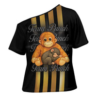 Punch The Monkey Cross Shoulder Shirt Team Punch Monkey