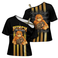 Punch The Monkey Cross Shoulder Shirt Team Punch Monkey