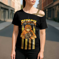 Punch The Monkey Cross Shoulder Shirt Team Punch Monkey
