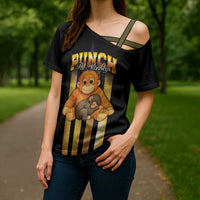 Punch The Monkey Cross Shoulder Shirt Team Punch Monkey