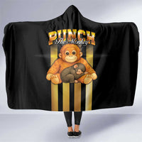 Punch The Monkey Hooded Blanket Team Punch Monkey