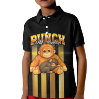 Punch The Monkey Kid Polo Shirt Team Punch Monkey