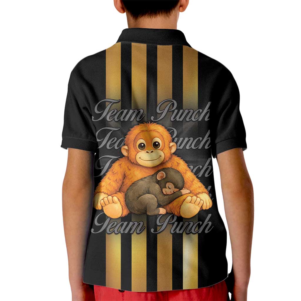 Punch The Monkey Kid Polo Shirt Team Punch Monkey