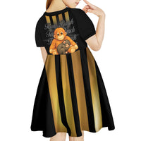Punch The Monkey Kid Short Sleeve Dress Team Punch Monkey