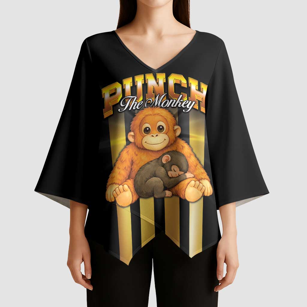 Punch The Monkey Kimono Sleeve Blouse Team Punch Monkey