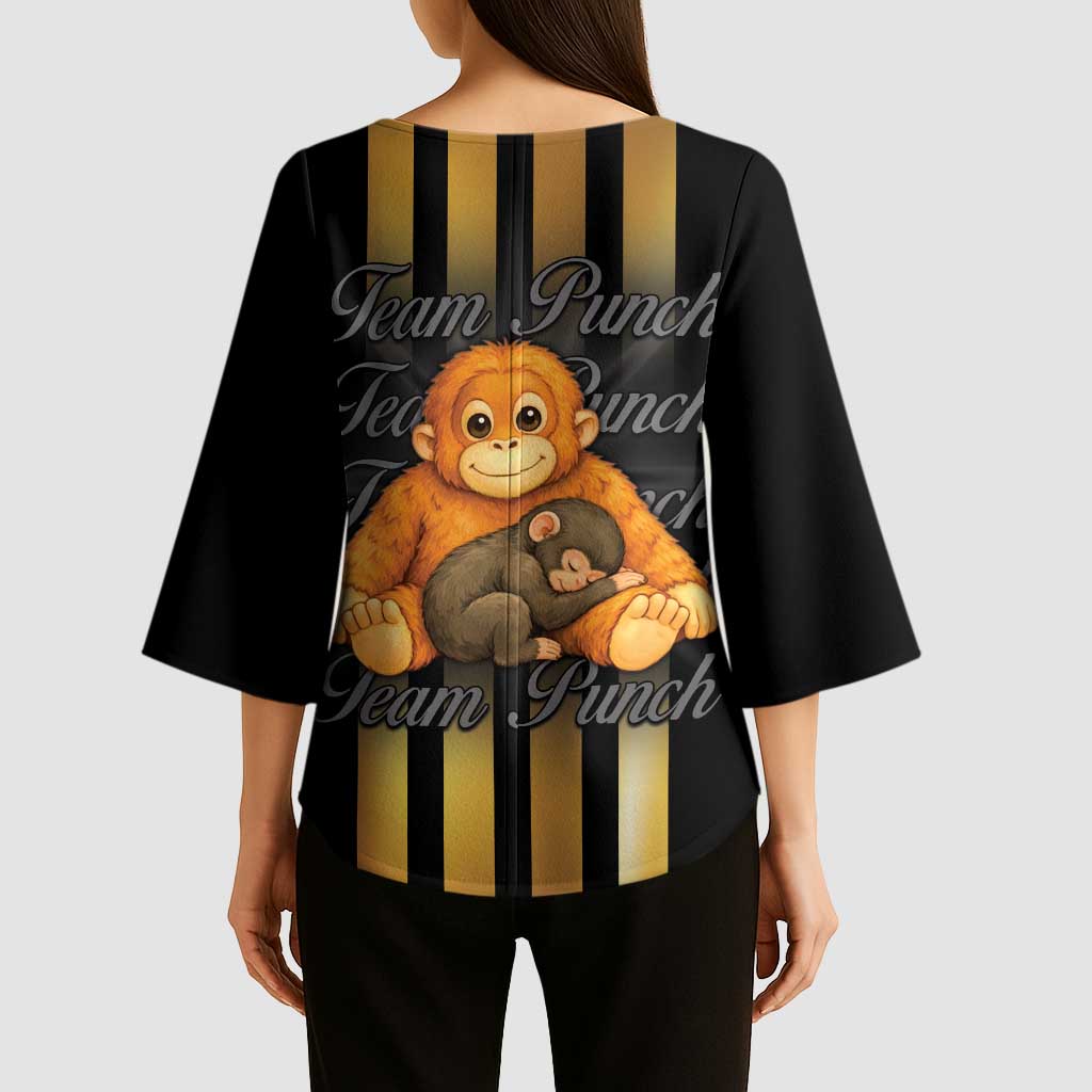 Punch The Monkey Kimono Sleeve Blouse Team Punch Monkey