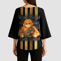 Punch The Monkey Kimono Sleeve Blouse Team Punch Monkey