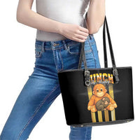Punch The Monkey Leather Tote Bag Team Punch Monkey