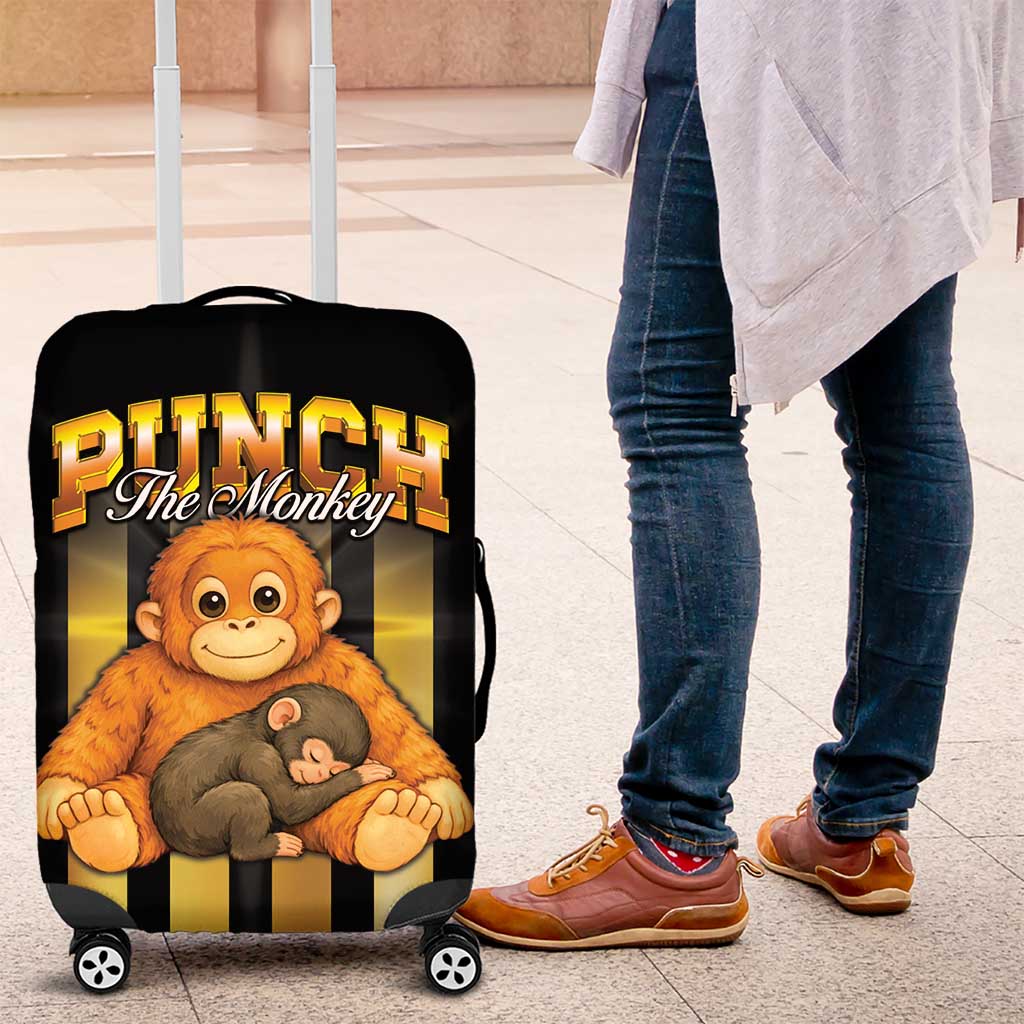 Punch The Monkey Luggage Cover Team Punch Monkey