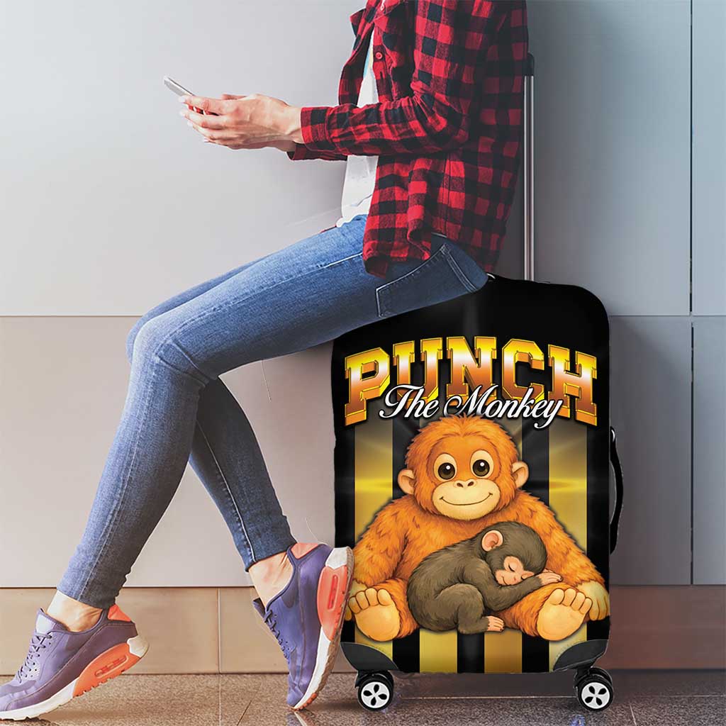 Punch The Monkey Luggage Cover Team Punch Monkey