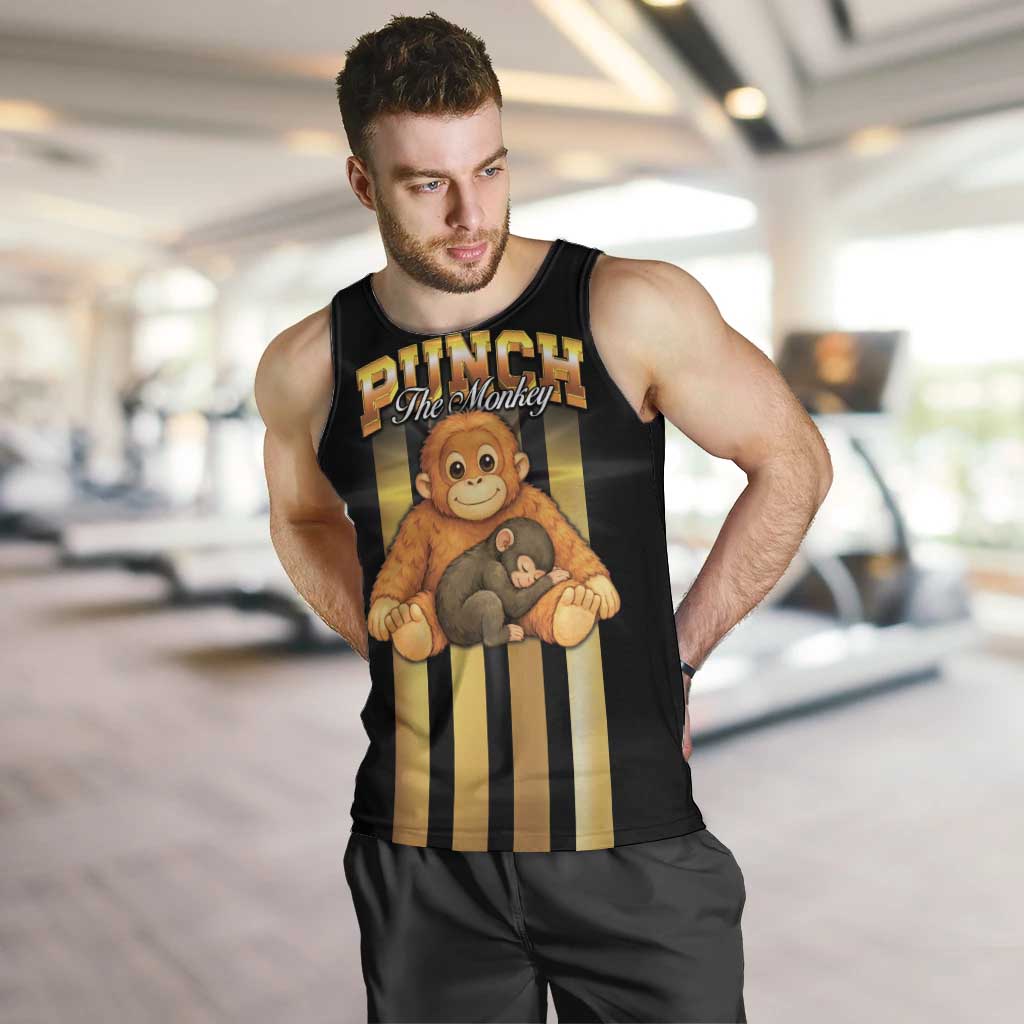 Punch The Monkey Men Tank Top Team Punch Monkey