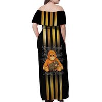 Punch The Monkey Off Shoulder Maxi Dress Team Punch Monkey