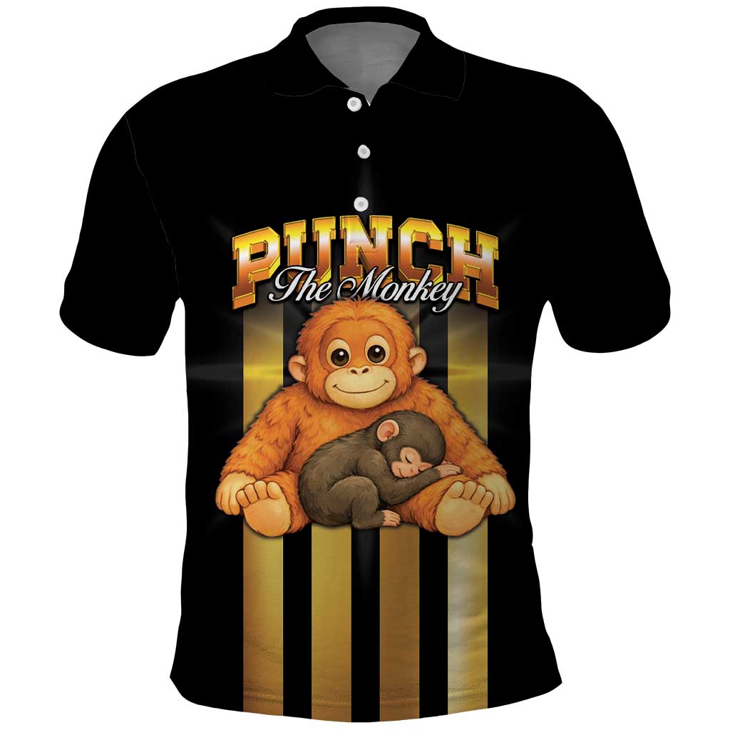 Punch The Monkey Polo Shirt Team Punch Monkey