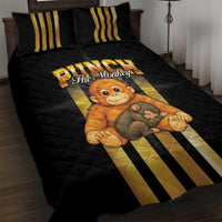 Punch The Monkey Quilt Bed Set Team Punch Monkey